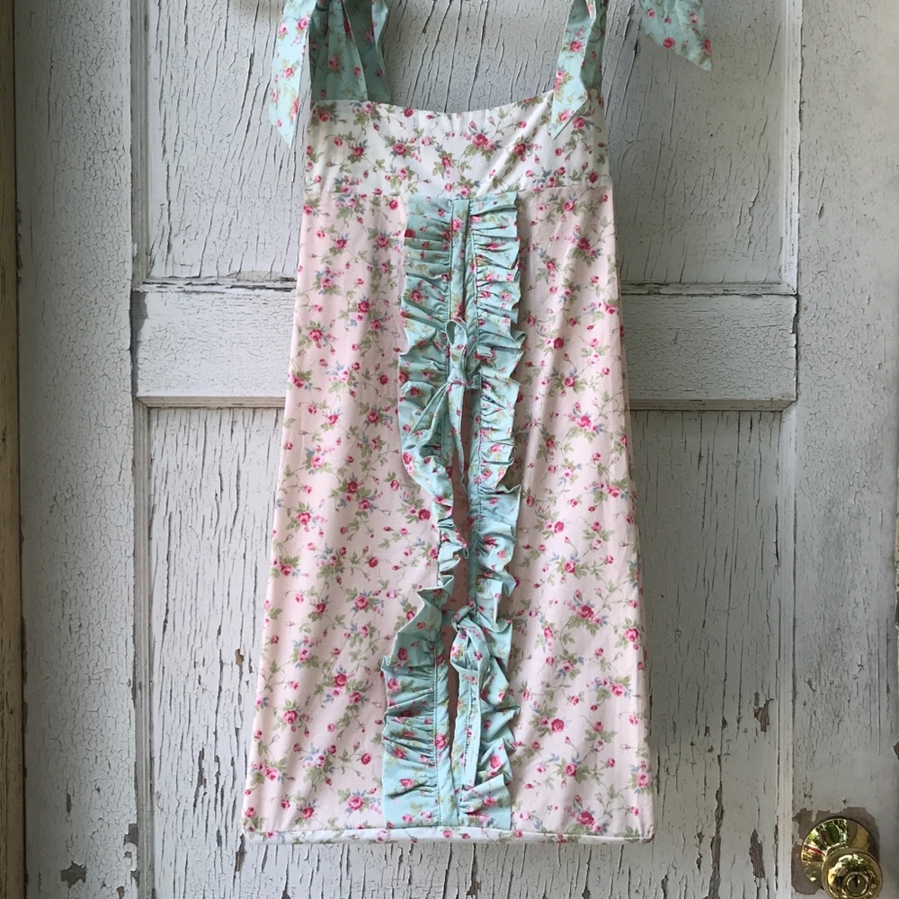 Cottagecore Floral Print Fabric Organizer Diaper Holder